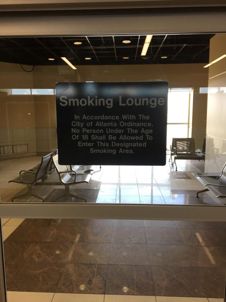 Smoking Areas at Atlanta Airport