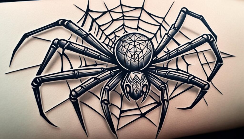 abstract spider tattoo designs