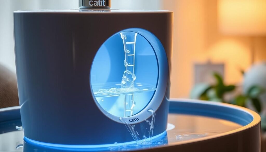 Catit water fountain water level window