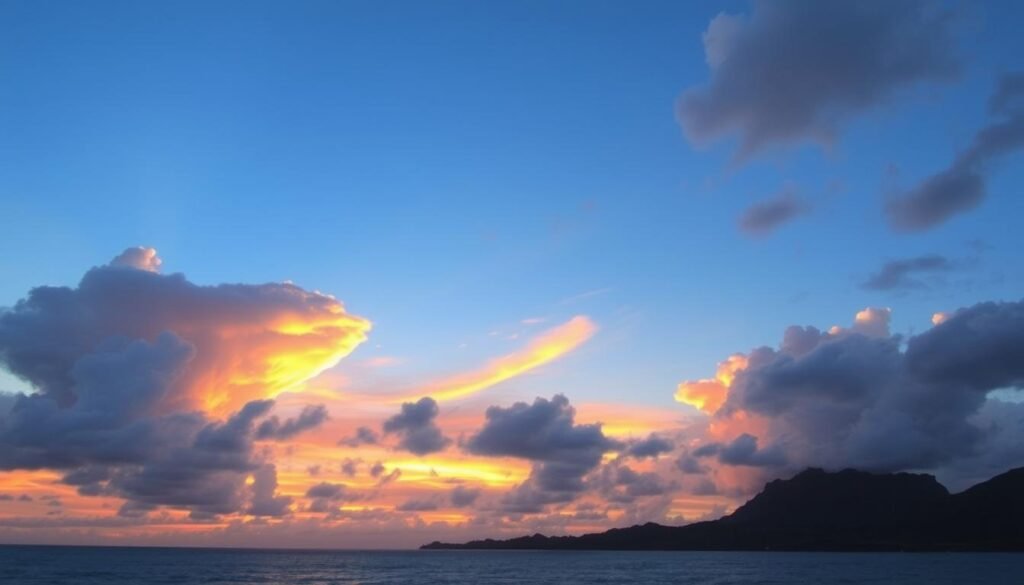 Hawaiian cloud formations