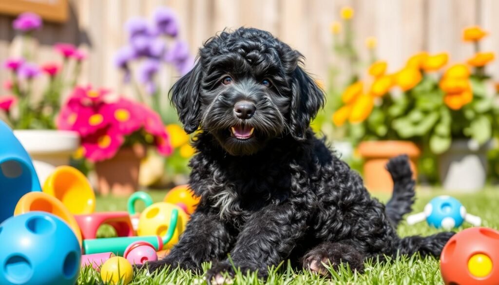 black golden doodle