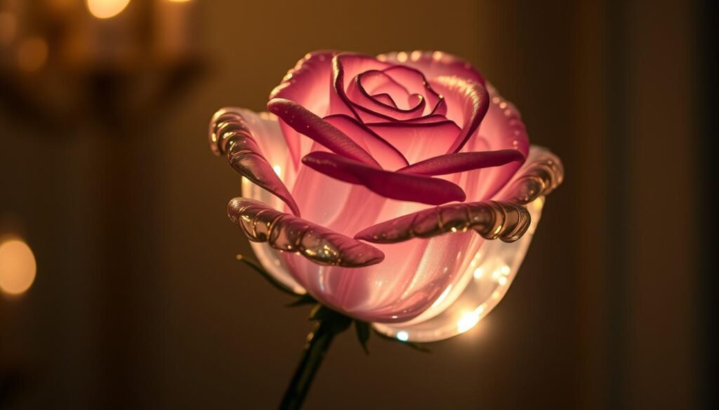 glass rose