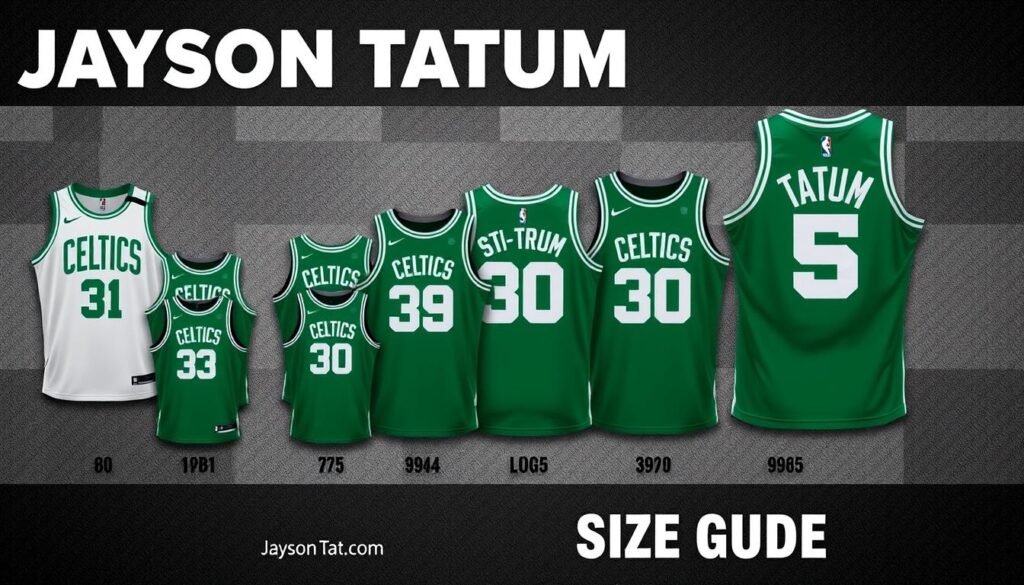 jayson tatum jersey size guide