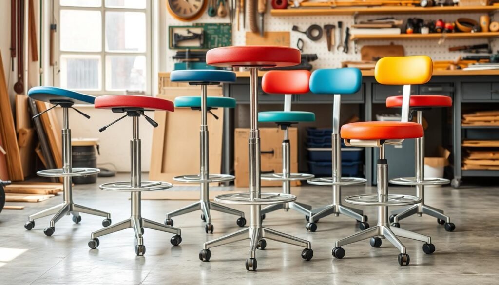 shop stools with wheels