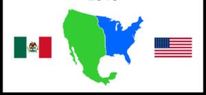 map of usa and mexico