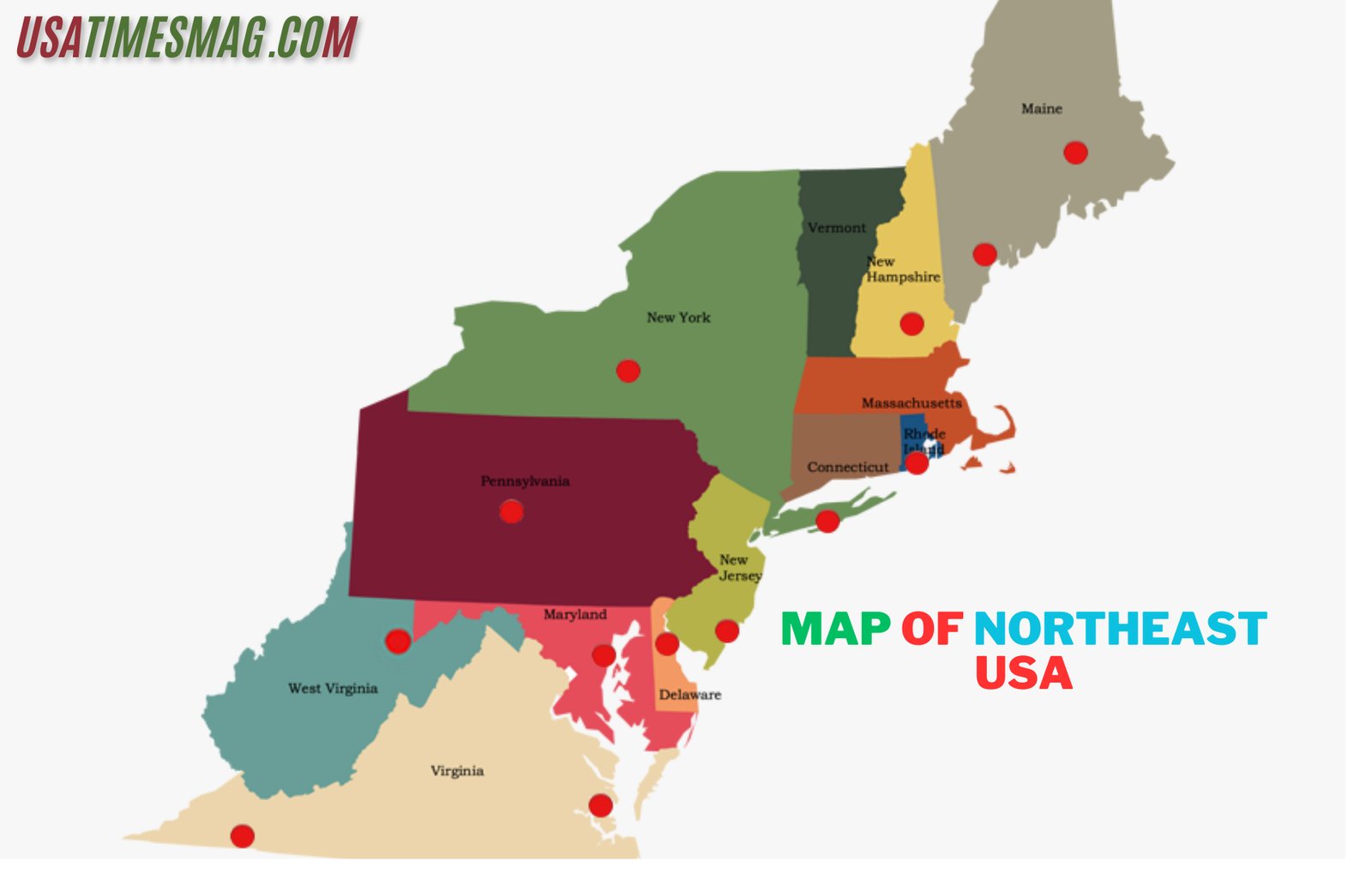 Map Of Northeast USA Explore Secret Scenic Destination 2025 Map Of Northeast USA 