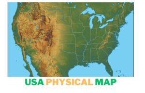 usa physical map