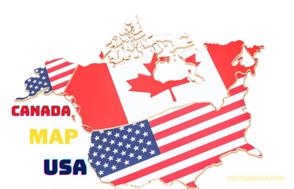 map of usa and canada