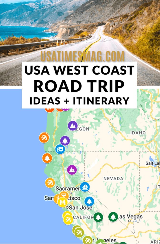 The Best Map Of West Coast USA For Travelers 2025 Soft Shadow 6 672x1024 